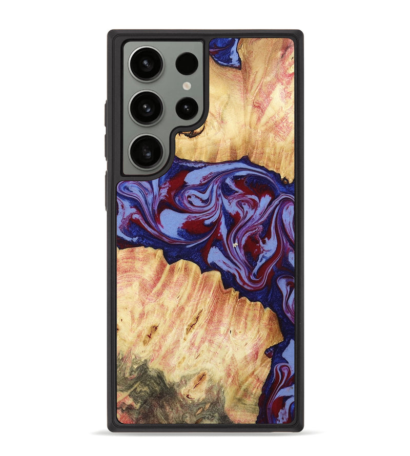 Galaxy S23 Ultra Wood Phone Case - Ashely (Red, 781330)