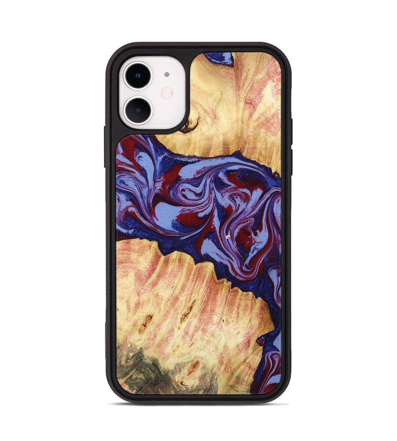 iPhone 11 Wood Phone Case - Ashely (Red, 781330)