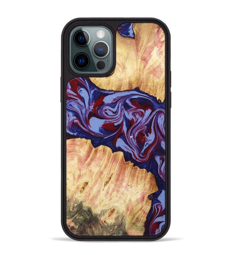 iPhone 12 Pro Max Wood Phone Case - Ashely (Red, 781330)