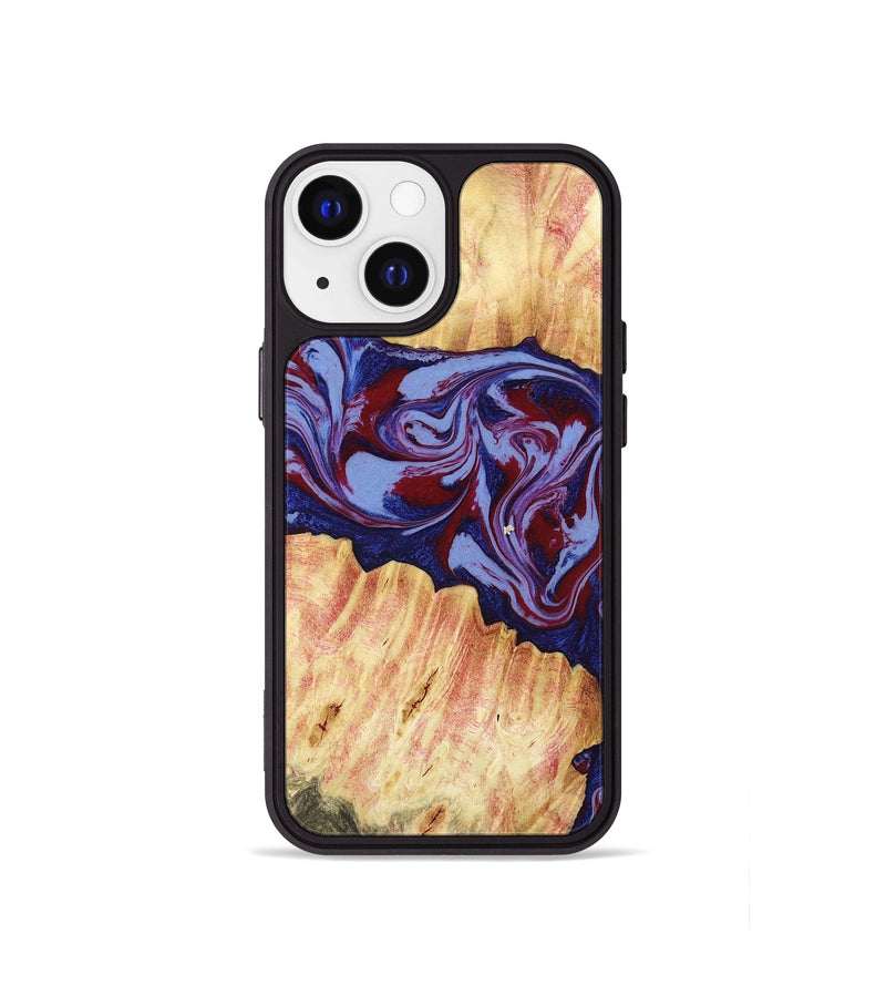 iPhone 13 mini Wood Phone Case - Ashely (Red, 781330)