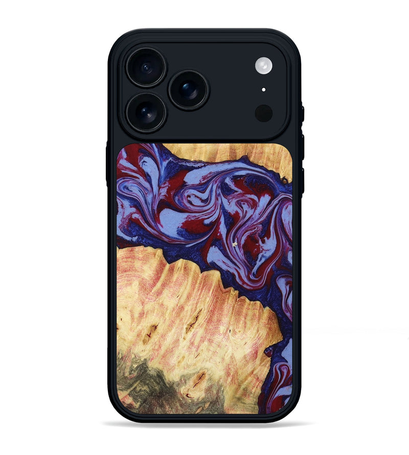 iPhone 17 Pro Max Wood Phone Case - Ashely (Red, 781330)