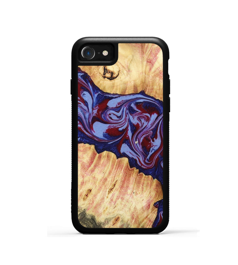 iPhone SE Wood Phone Case - Ashely (Red, 781330)