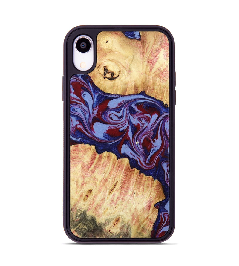 iPhone Xr Wood Phone Case - Ashely (Red, 781330)