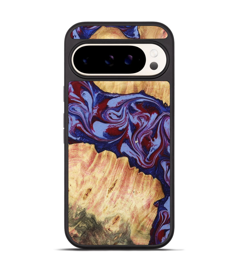 Pixel 9 Pro Wood Phone Case - Ashely (Red, 781330)