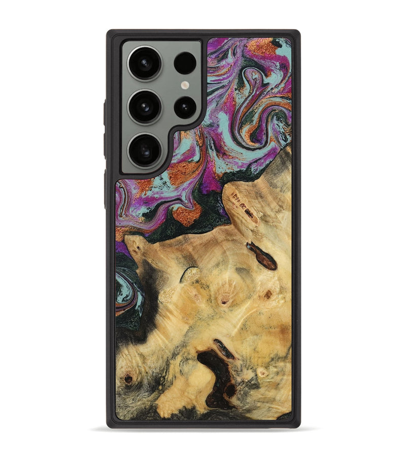 Galaxy S23 Ultra Wood Phone Case - Randell (Green, 781365)