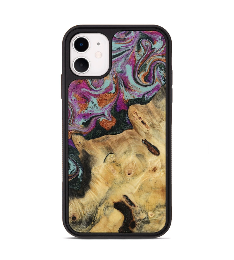iPhone 11 Wood Phone Case - Randell (Green, 781365)