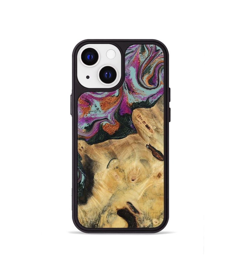 iPhone 13 mini Wood Phone Case - Randell (Green, 781365)