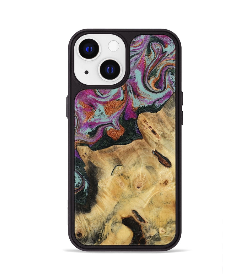 iPhone 13 Wood Phone Case - Randell (Green, 781365)