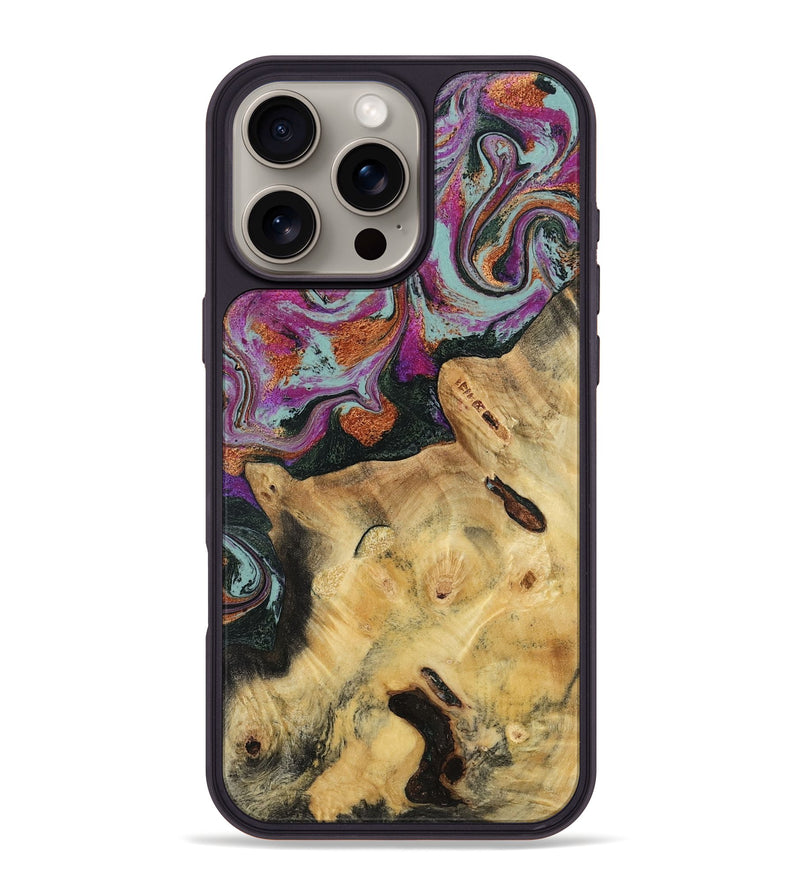 iPhone 16 Pro Max Wood Phone Case - Randell (Green, 781365)