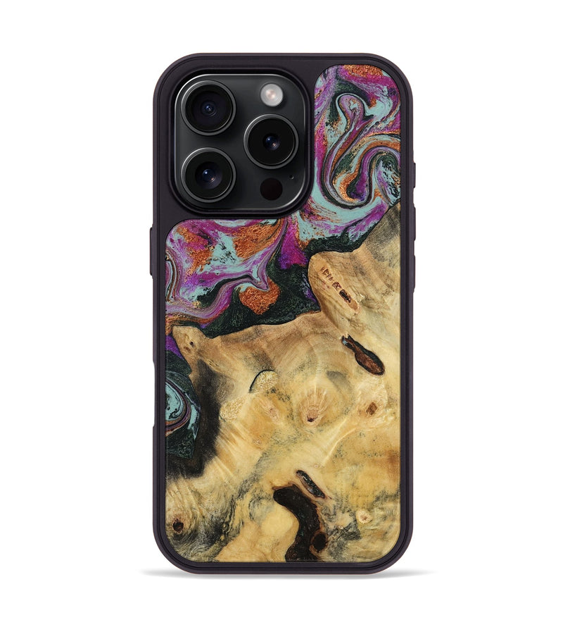 iPhone 16 Pro Wood Phone Case - Randell (Green, 781365)