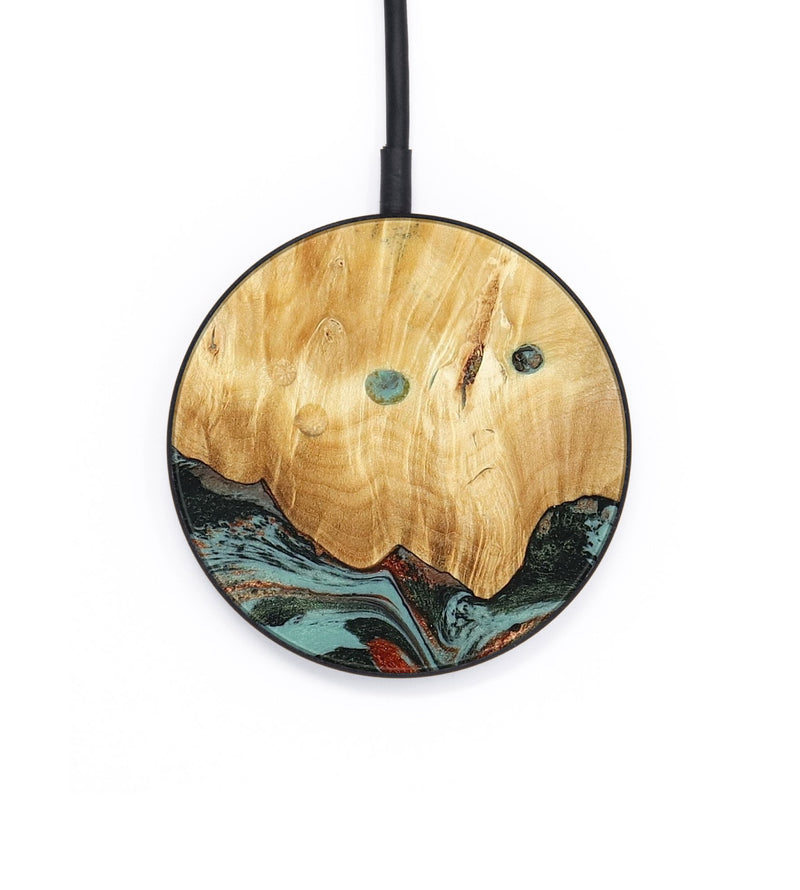 Circle Wood Wireless Charger - Mahlon (Green, 781565)