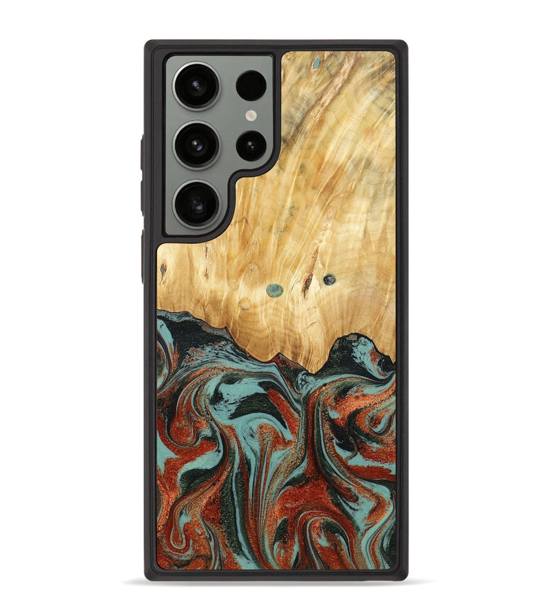 Galaxy S23 Ultra Wood Phone Case - Mahlon (Green, 781565)