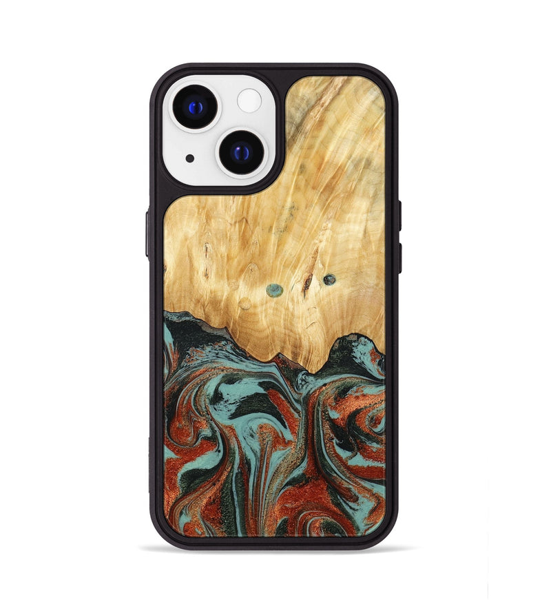 iPhone 13 Wood Phone Case - Mahlon (Green, 781565)
