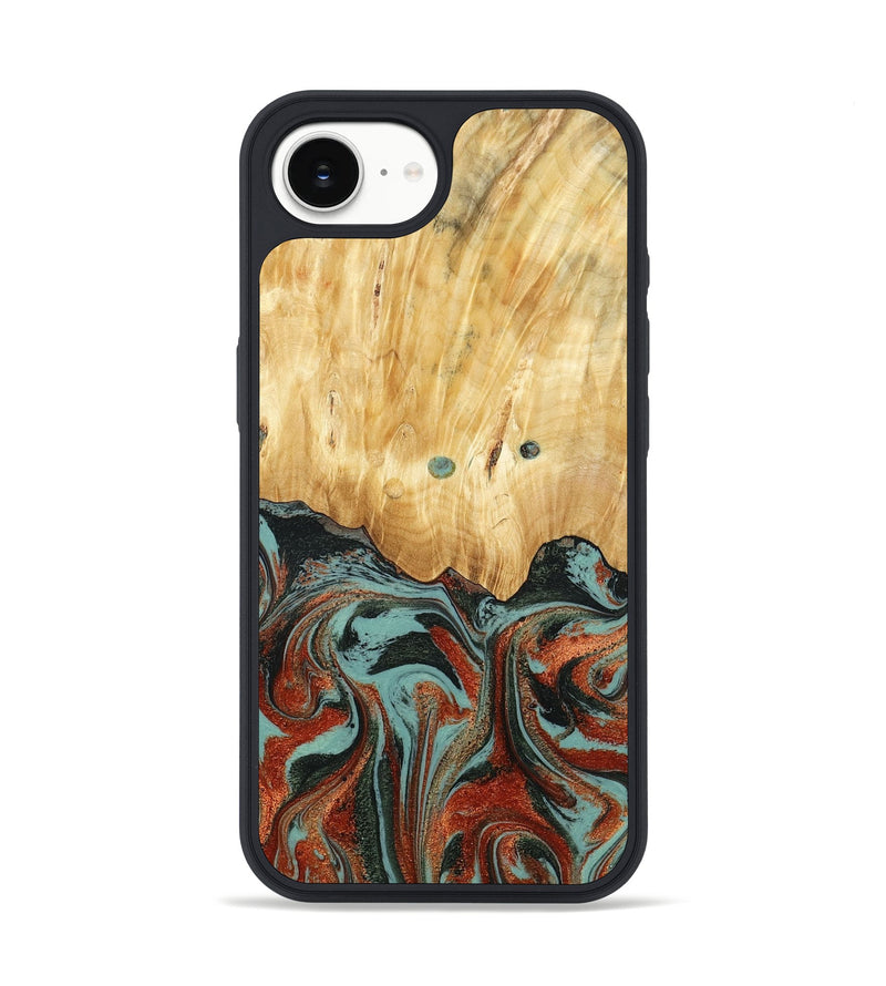 iPhone 16e Wood Phone Case - Mahlon (Green, 781565)