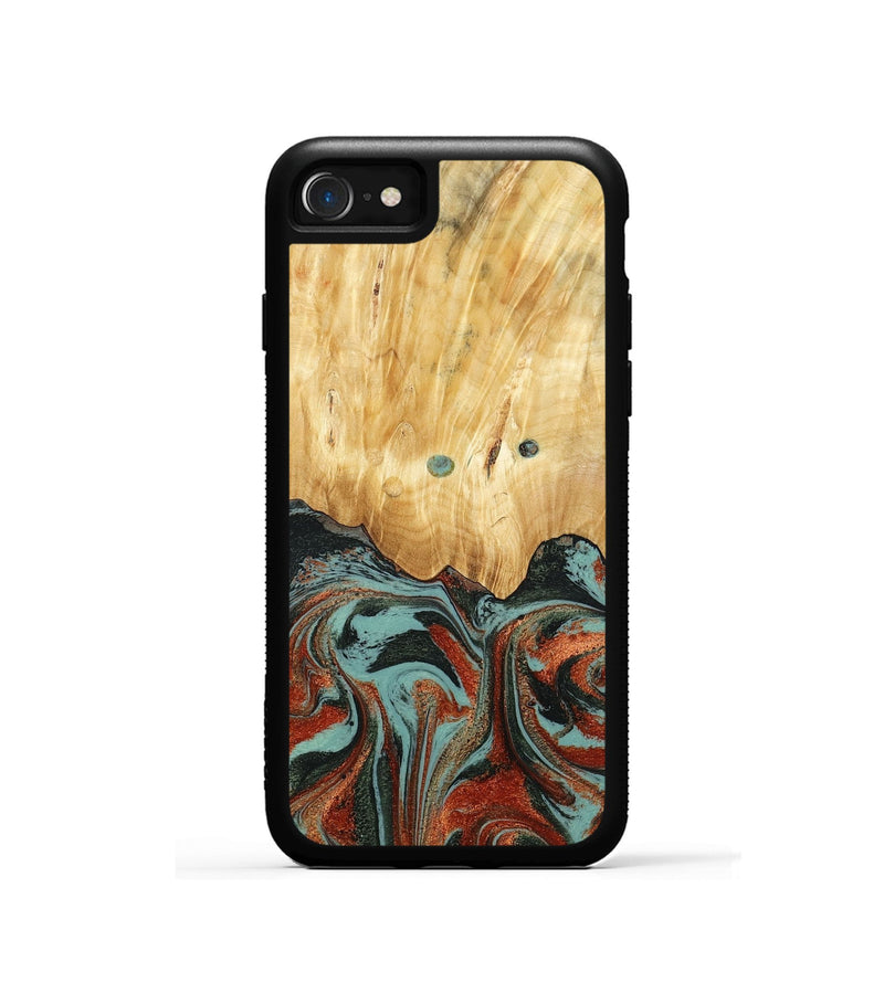 iPhone SE Wood Phone Case - Mahlon (Green, 781565)
