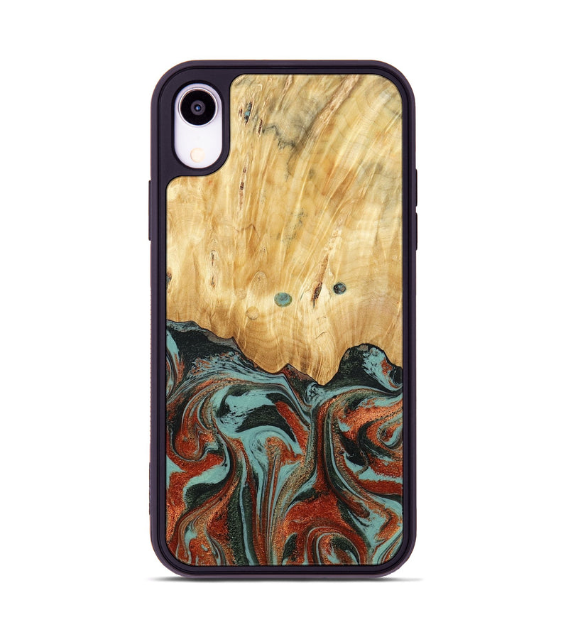 iPhone Xr Wood Phone Case - Mahlon (Green, 781565)