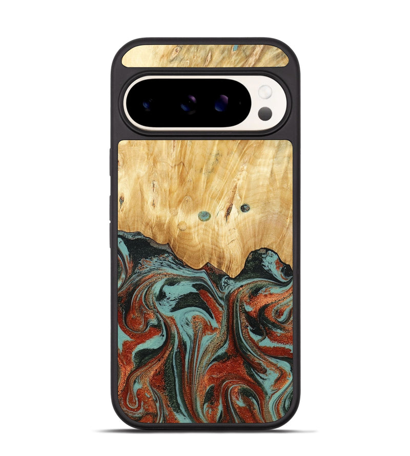Pixel 9 Pro Wood Phone Case - Mahlon (Green, 781565)