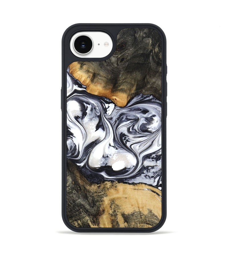 iPhone 16e Wood Phone Case - Verna (Black & White, 781580)