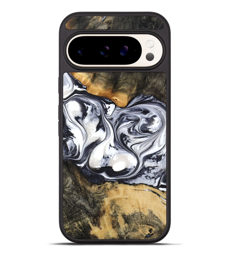 Pixel 9 Pro XL Wood Phone Case - Verna (Black & White, 781580)