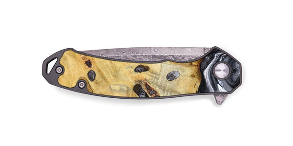 EDC Wood Pocket Knife - Nevada (Black & White, 781581)