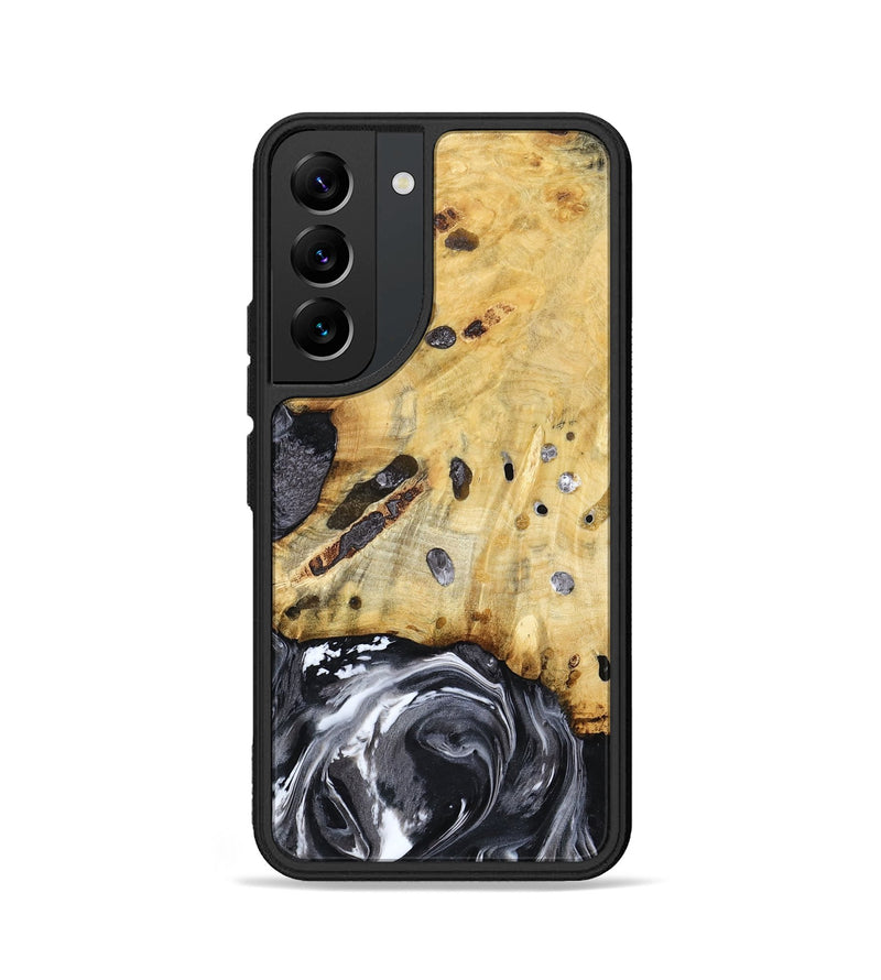 Galaxy S22 Wood Phone Case - Nevada (Black & White, 781581)