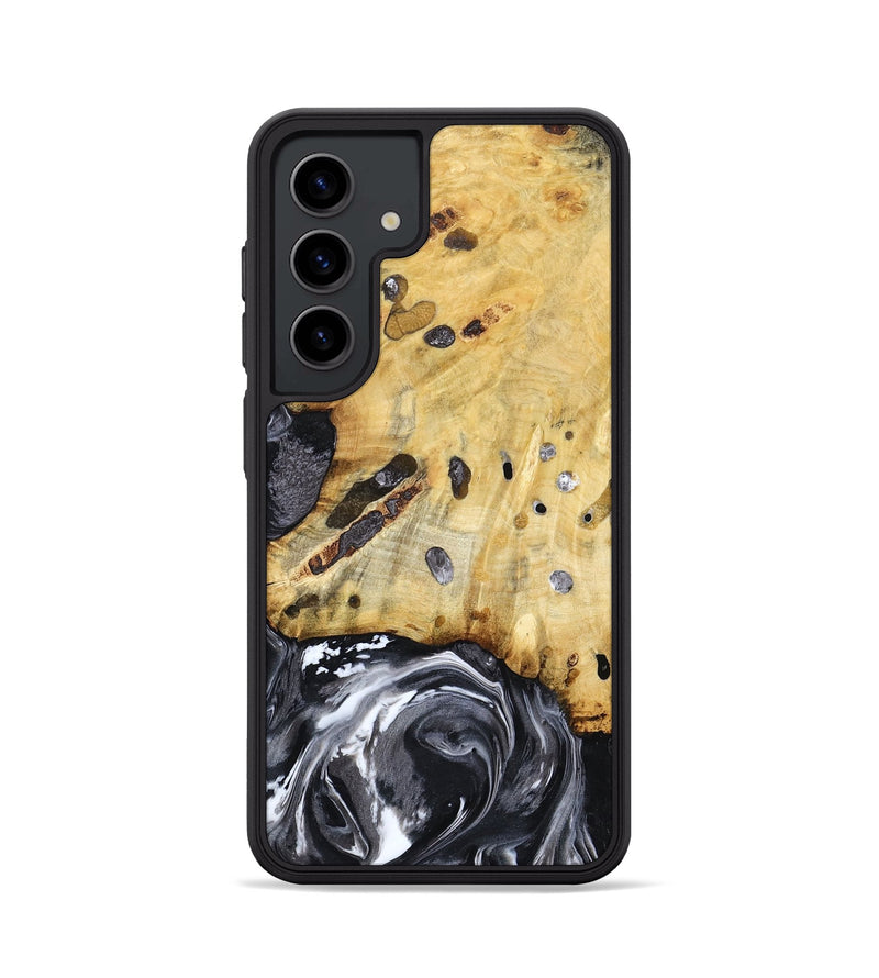 Galaxy S24 Wood Phone Case - Nevada (Black & White, 781581)
