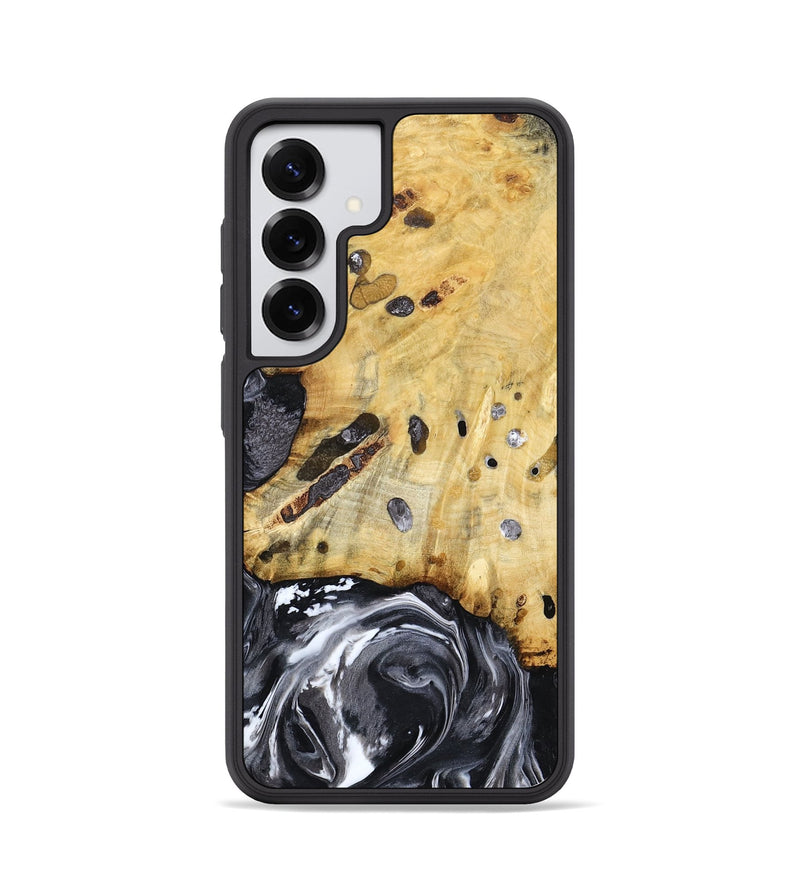 Galaxy S25 Wood Phone Case - Nevada (Black & White, 781581)