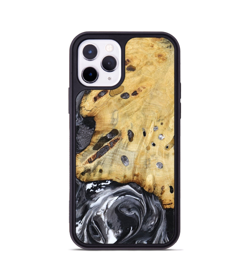iPhone 11 Pro Wood Phone Case - Nevada (Black & White, 781581)