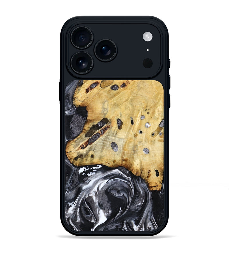 iPhone 17 Pro Max Wood Phone Case - Nevada (Black & White, 781581)