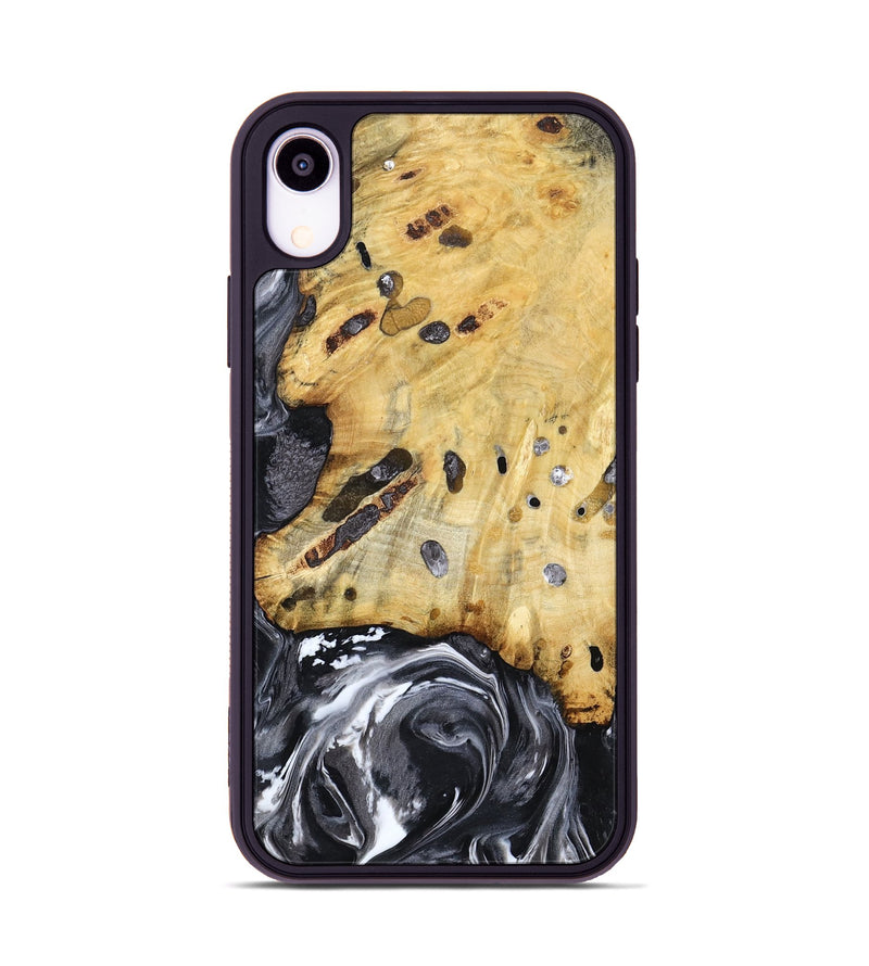 iPhone Xr Wood Phone Case - Nevada (Black & White, 781581)