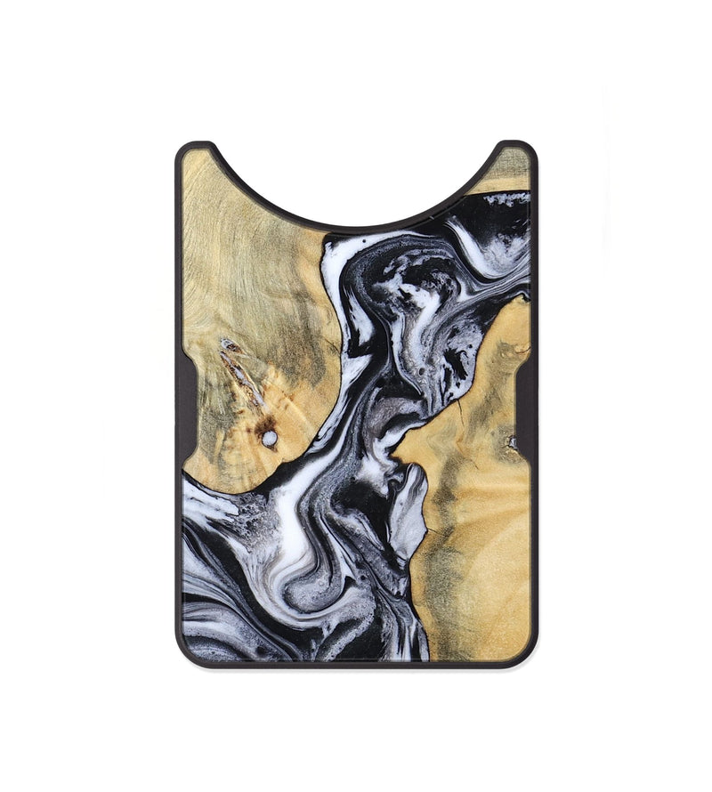 Alloy Wood Wallet - Izael (Black & White, 781582)