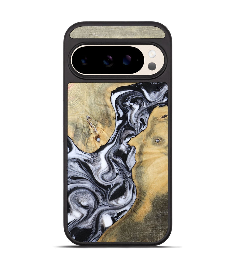 Pixel 10 Wood Phone Case - Izael (Black & White, 781582)