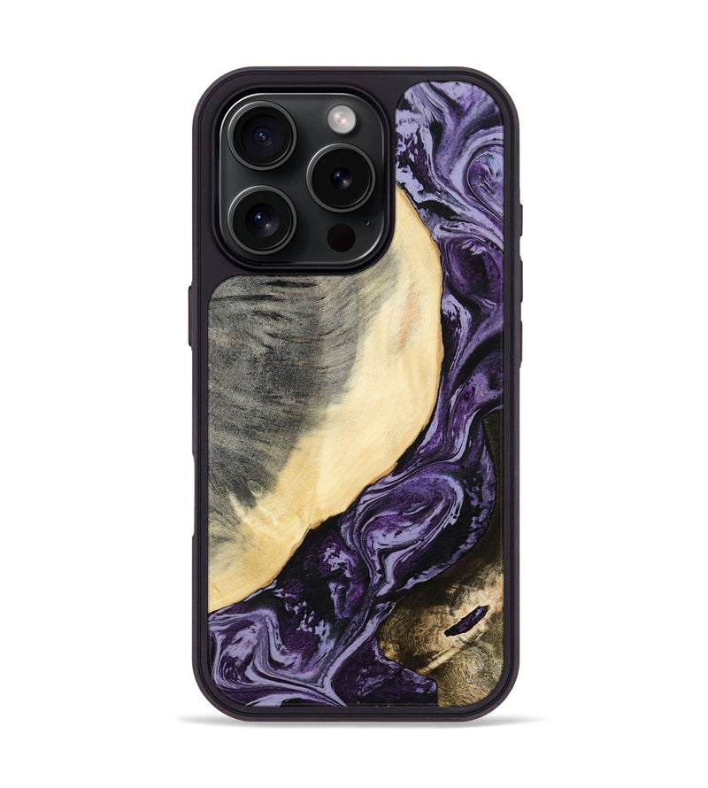 iPhone 16 Pro Wood Phone Case - Kory (Purple, 781588)