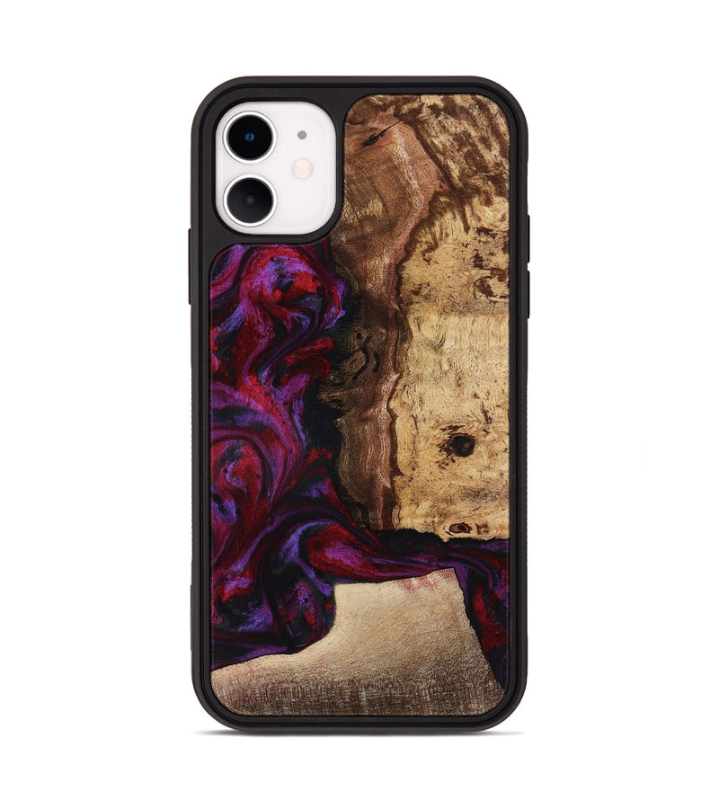 iPhone 11 Wood Phone Case - Chance (Red, 781627)