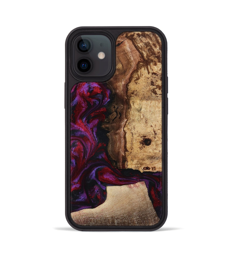 iPhone 12 Wood Phone Case - Chance (Red, 781627)