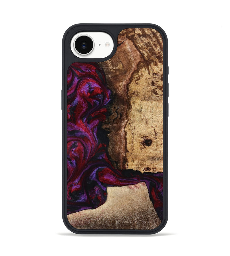 iPhone 16e Wood Phone Case - Chance (Red, 781627)