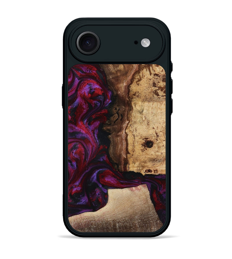 iPhone 17 Air Wood Phone Case - Chance (Red, 781627)