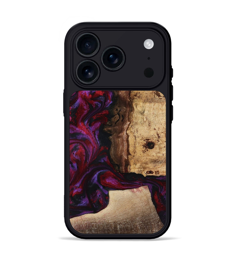 iPhone 17 Pro Wood Phone Case - Chance (Red, 781627)