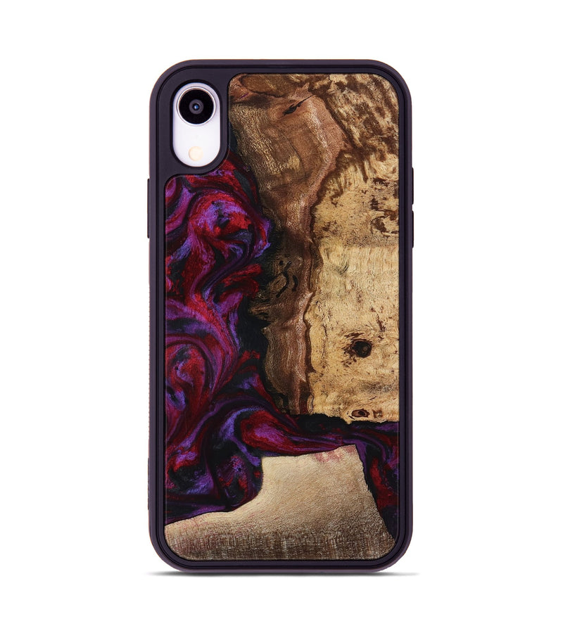 iPhone Xr Wood Phone Case - Chance (Red, 781627)