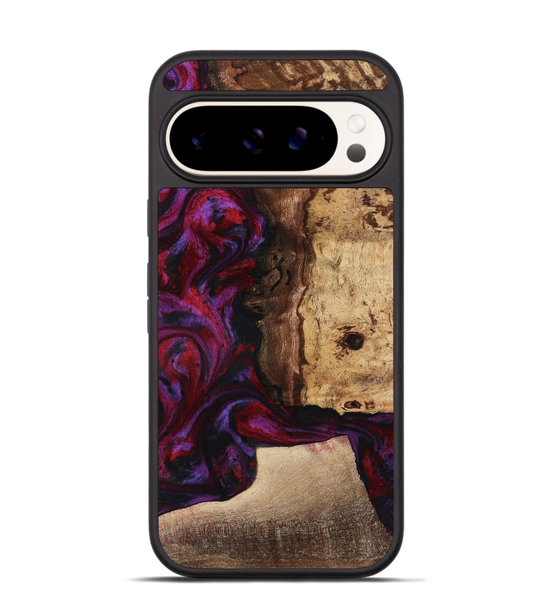 Pixel 9 Wood Phone Case - Chance (Red, 781627)
