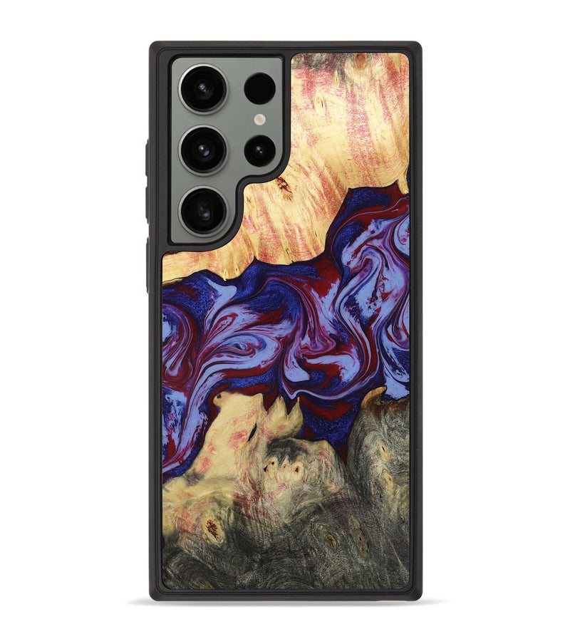 Galaxy S23 Ultra Wood Phone Case - Laylah (Red, 781656)