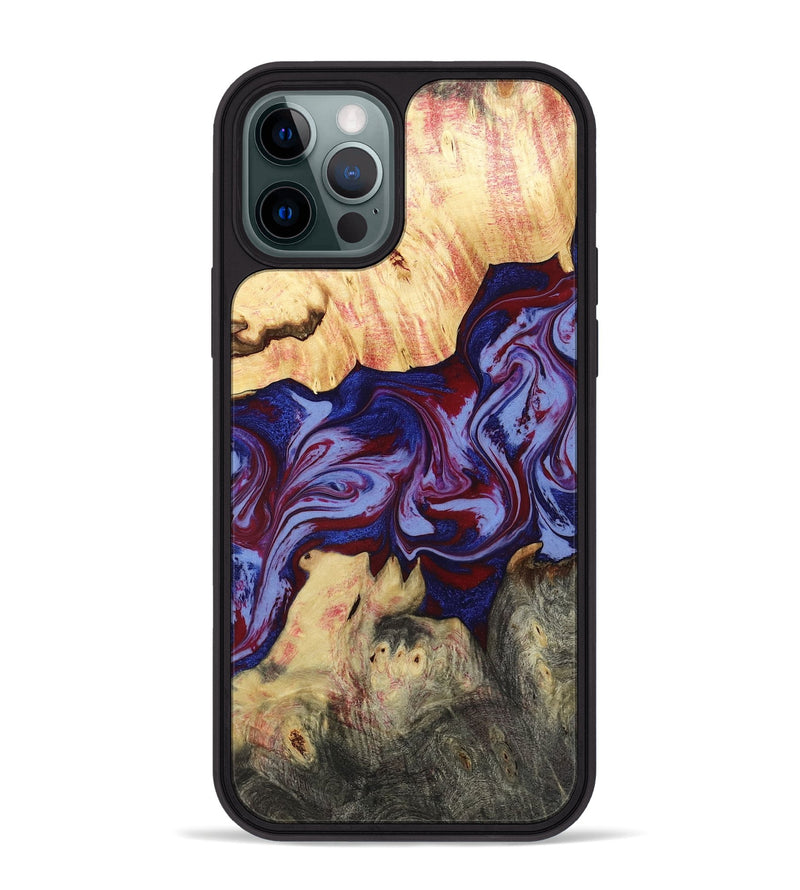 iPhone 12 Pro Max Wood Phone Case - Laylah (Red, 781656)