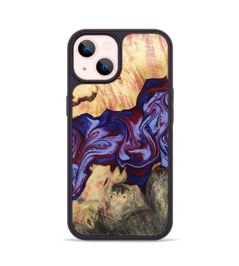 iPhone 14 Wood Phone Case - Laylah (Red, 781656)