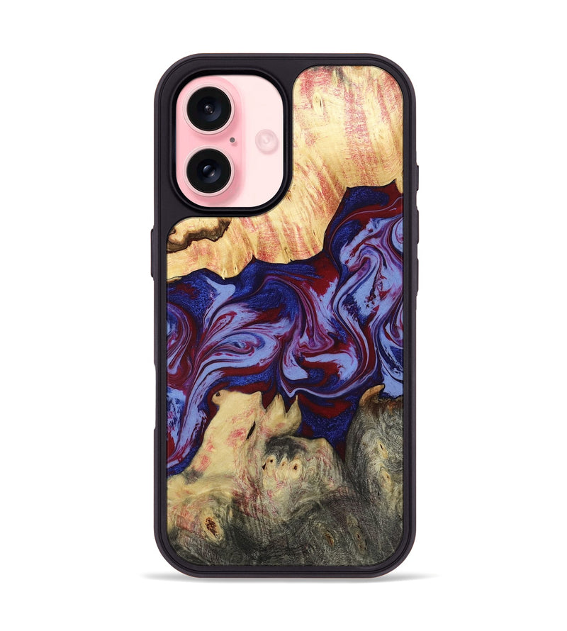 iPhone 16 Wood Phone Case - Laylah (Red, 781656)