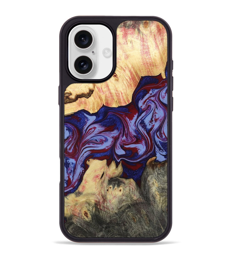 iPhone 16 Plus Wood Phone Case - Laylah (Red, 781656)
