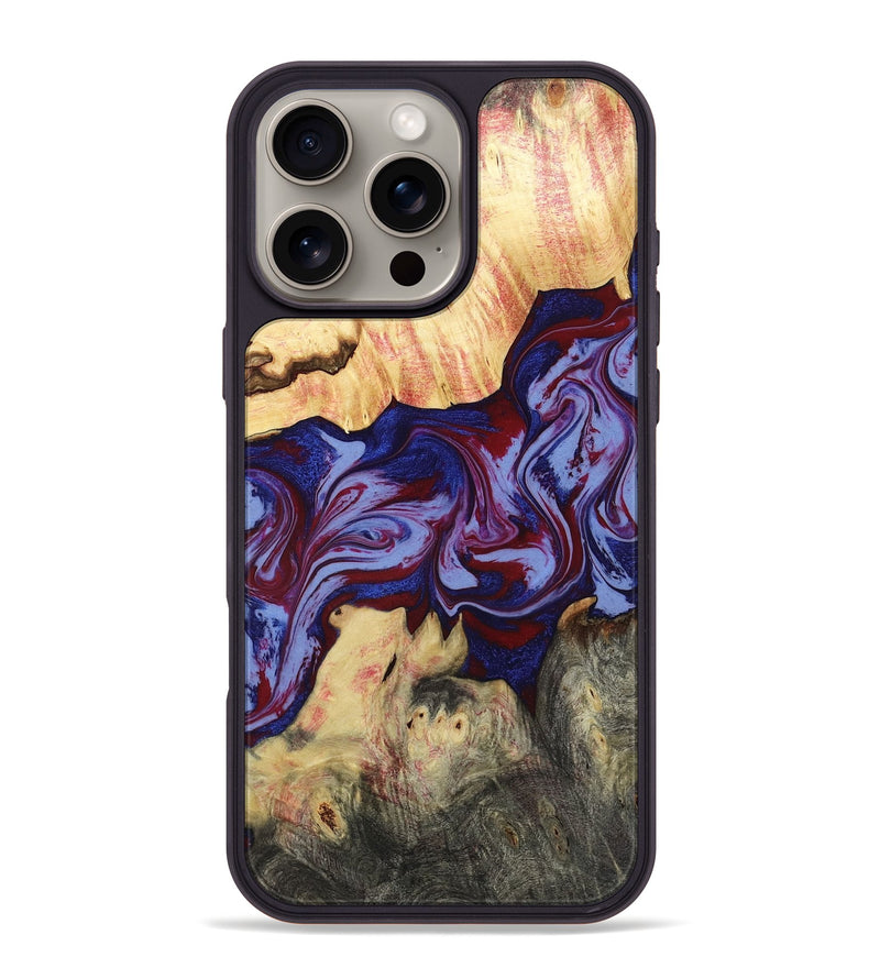 iPhone 16 Pro Max Wood Phone Case - Laylah (Red, 781656)