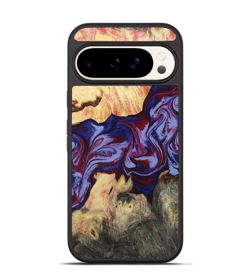 Pixel 9 Wood Phone Case - Laylah (Red, 781656)