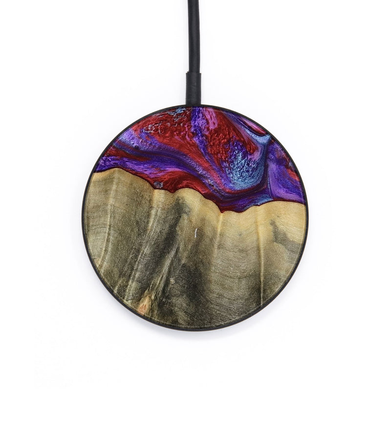 Circle Wood Wireless Charger - Deion (Purple, 781659)