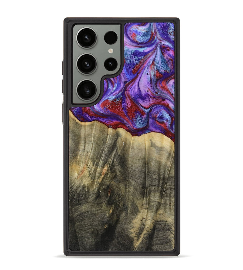 Galaxy S23 Ultra Wood Phone Case - Deion (Purple, 781659)