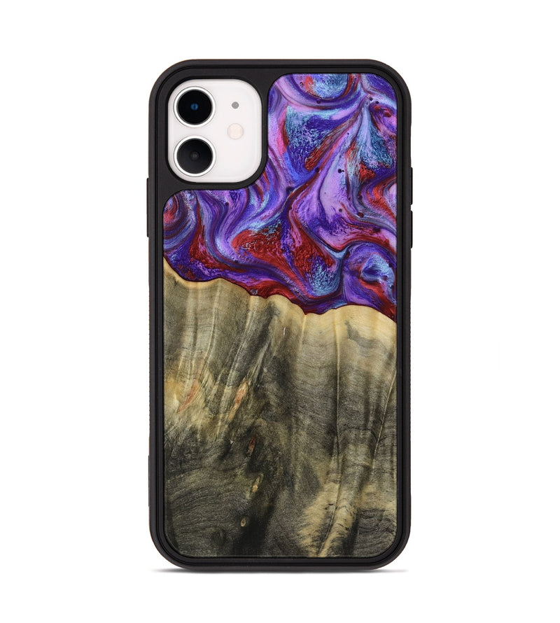 iPhone 11 Wood Phone Case - Deion (Purple, 781659)